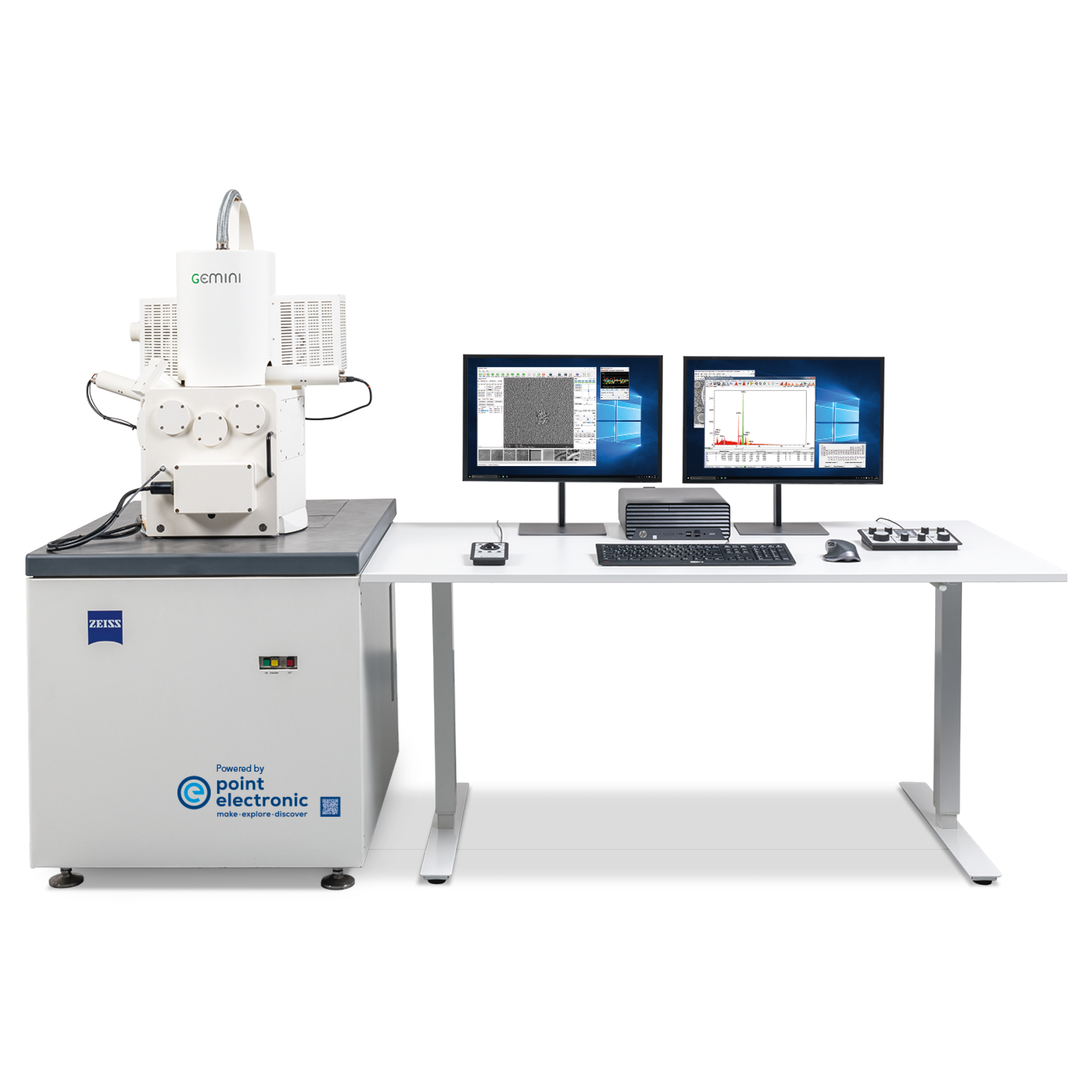 Hohe Leistung, geringer Platzbedarf: Das kompakte und z.B. im Plinth integrierte Design unserer Elektronik und Zusatzgeräte spart wertvollen Platz im Labor.